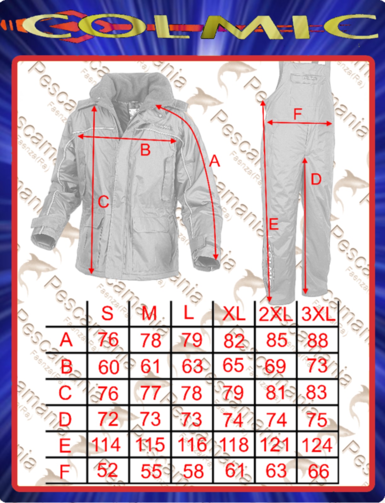polar size chart polar size chart