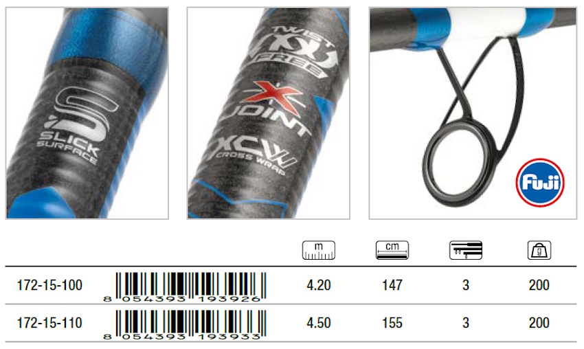 Canne De Surfcasting Trabucco INTERSTELLAR SURF - Longueur 4,20 M - Lancer 200 G - Neuf Avec Emballage
